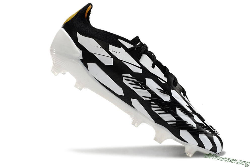 Adidas Predator 24 Elite FG Football Boots - White/Black/Gold 4
