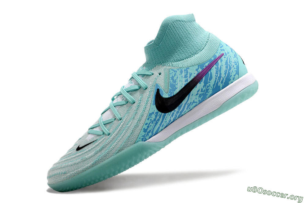Nike Phantom Luna Elite NU IC Football Shoes - Jade/Black/Purple 5