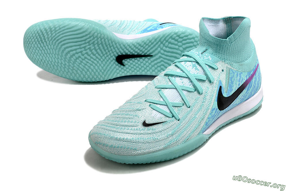 Nike Phantom Luna Elite NU IC Football Shoes - Jade/Black/Purple 0