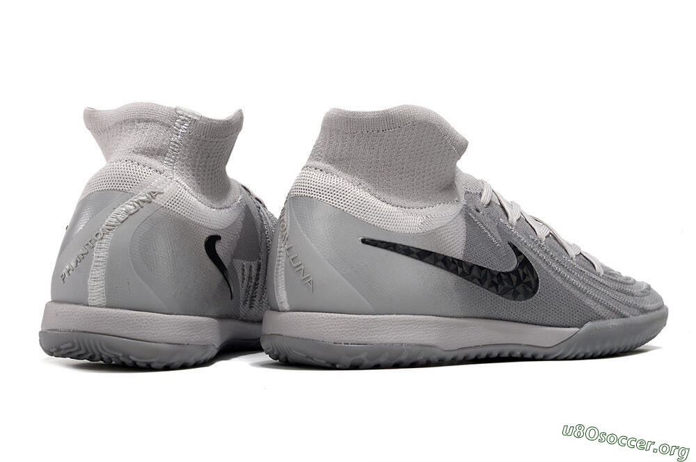 Nike Phantom Luna Elite NU IC Football Shoes - Grey/Black/White 6