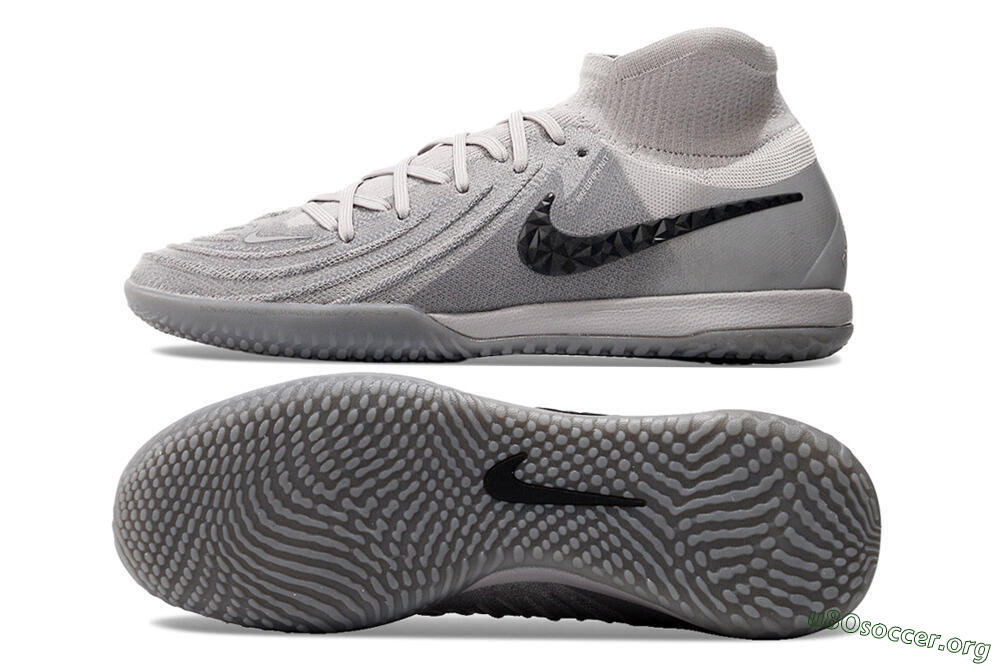 Nike Phantom Luna Elite NU IC Football Shoes - Grey/Black/White 1