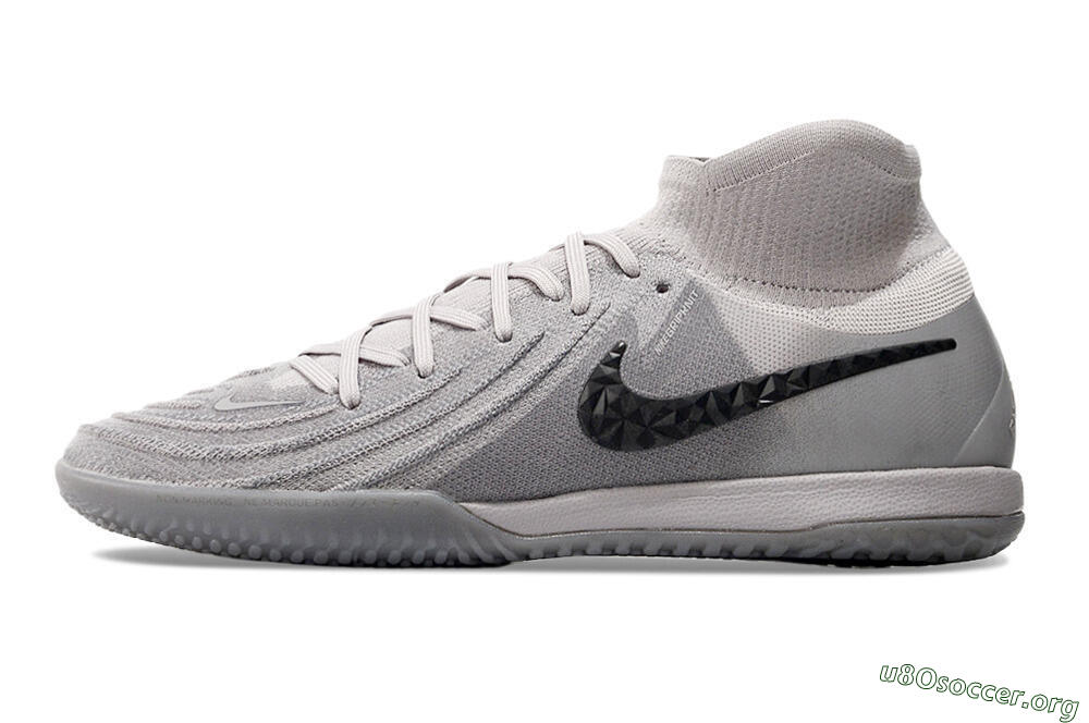 Nike Phantom Luna Elite NU IC Football Shoes - Grey/Black/White 3
