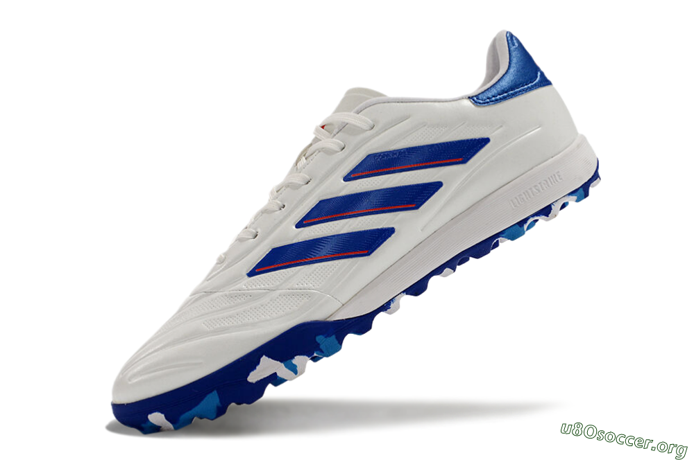 Adidas Copa Pure.3 TF Football Shoes - White/Blue/Red 5