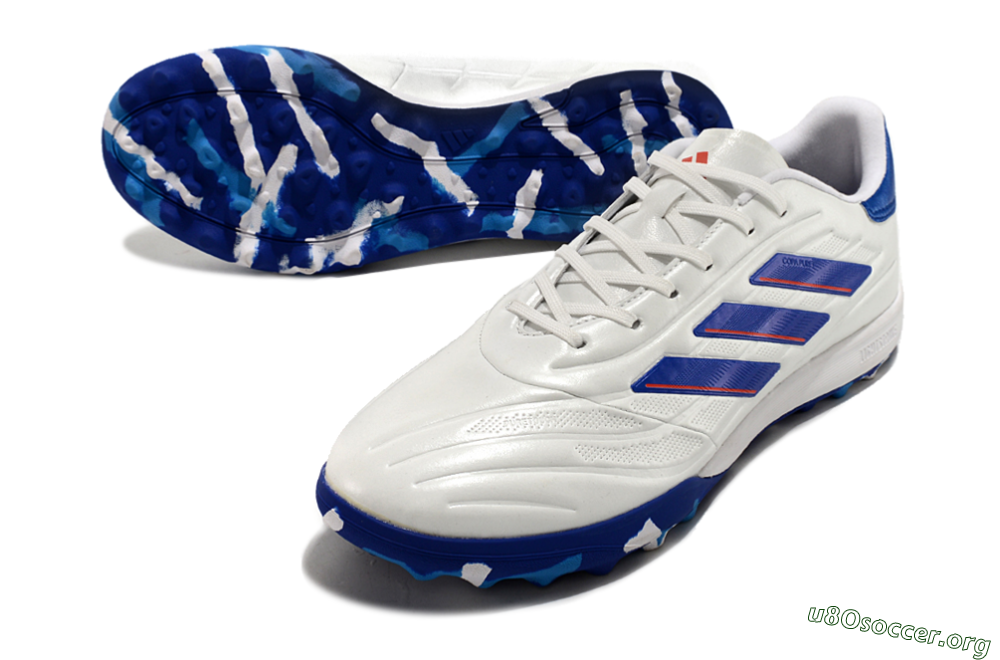 Adidas Copa Pure.3 TF Football Shoes - White/Blue/Red 0