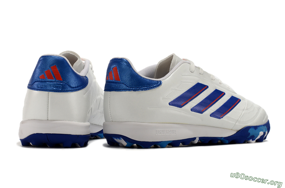 Adidas Copa Pure.3 TF Football Shoes - White/Blue/Red 6