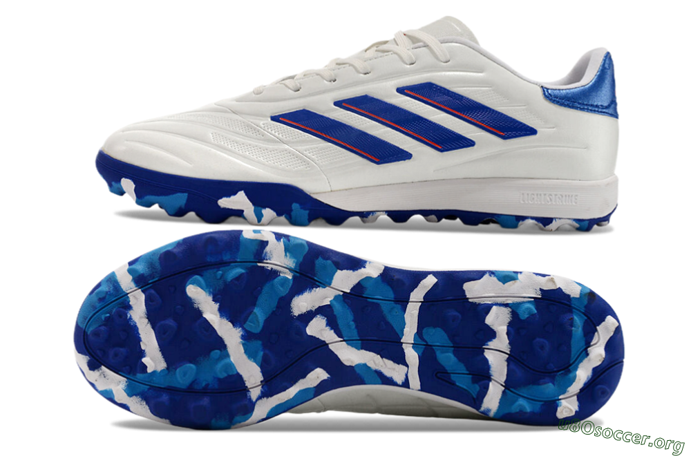 Adidas Copa Pure.3 TF Football Shoes - White/Blue/Red 1