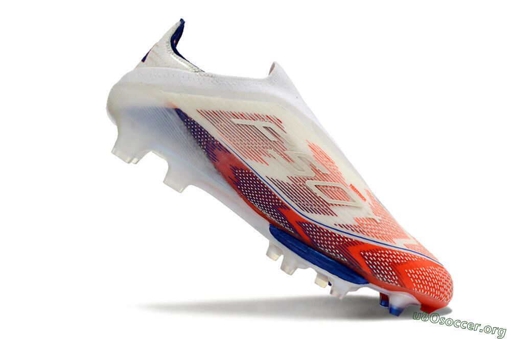Adidas F50 Adizero FG Football Boots - Red/White/Blue 4