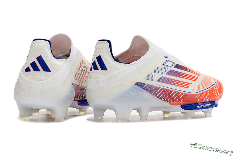 Adidas F50 Adizero FG Football Boots - Red/White/Blue 6