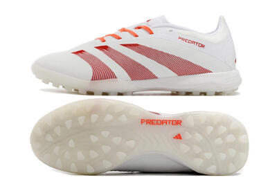 Adidas Predator 24 Elite TF Football Shoes - White/Red