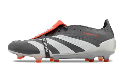 Adidas Predator Elite Foldover Tongue FG Football Boots - Grey/Red/White