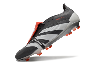 Adidas Predator Elite Foldover Tongue FG Football Boots - Grey/Red/White