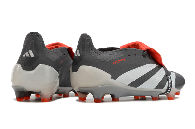 Adidas Predator Elite Foldover Tongue FG Football Boots - Grey/Red/White
