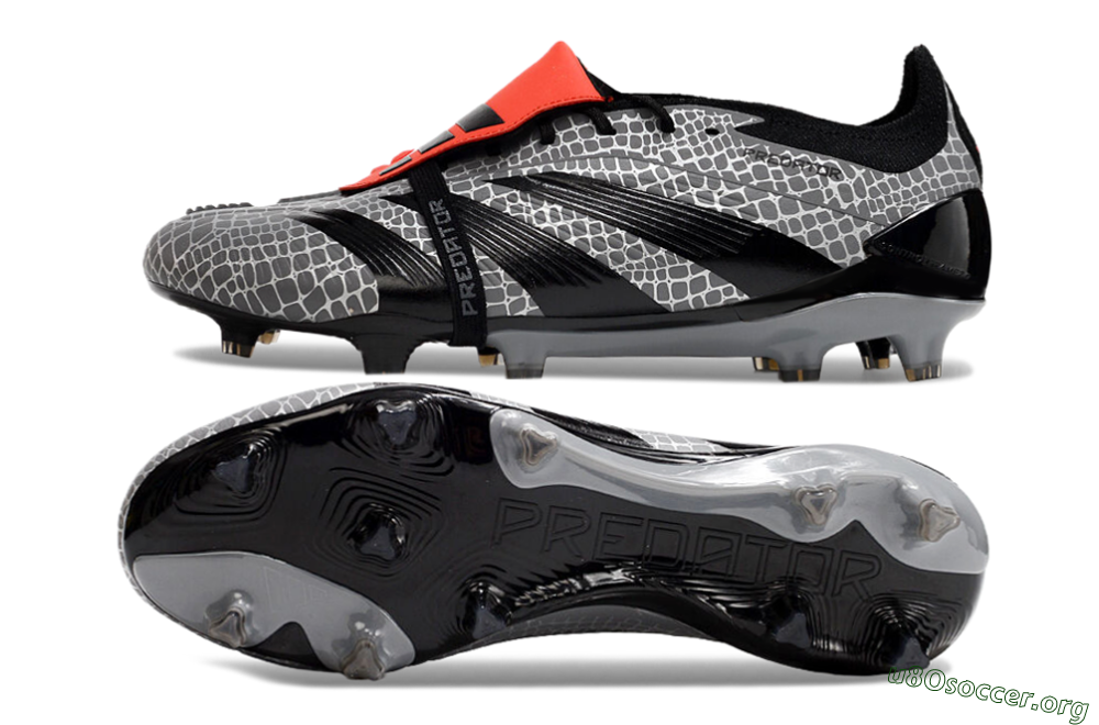 Adidas Predator Elite Foldover Tongue FG Football Boots - Silver/Black/Red 1