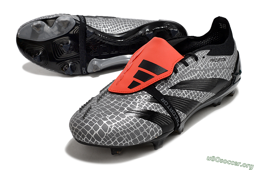 Adidas Predator Elite Foldover Tongue FG Football Boots - Silver/Black/Red 0