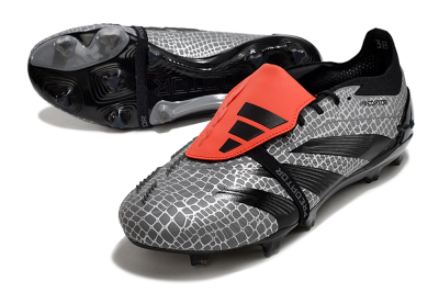 Adidas Predator Elite Foldover Tongue FG Football Boots - Silver/Black/Red
