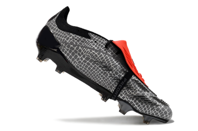 Adidas Predator Elite Foldover Tongue FG Football Boots - Silver/Black/Red