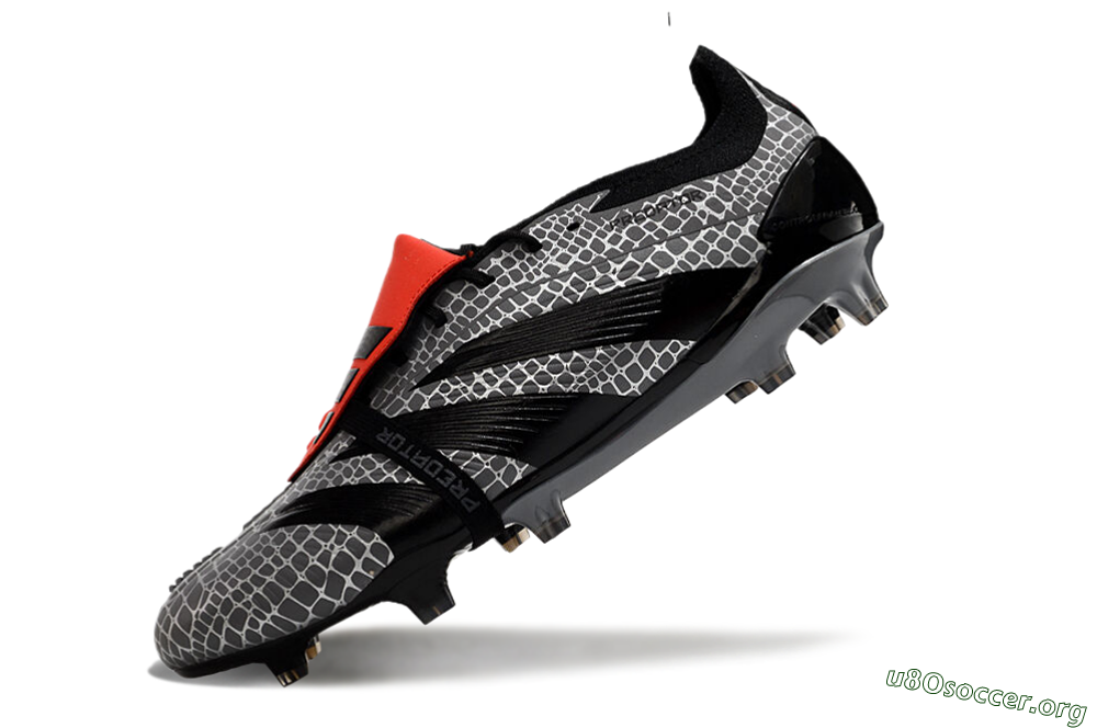 Adidas Predator Elite Foldover Tongue FG Football Boots - Silver/Black/Red 5
