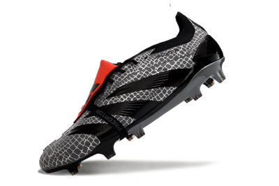 Adidas Predator Elite Foldover Tongue FG Football Boots - Silver/Black/Red