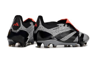 Adidas Predator Elite Foldover Tongue FG Football Boots - Silver/Black/Red
