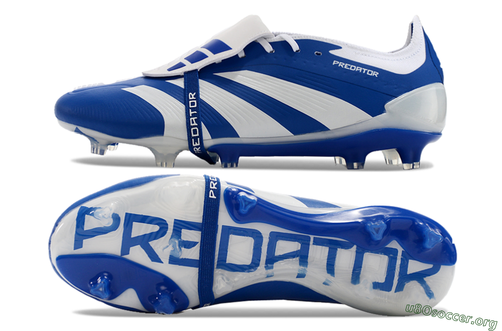 Adidas Predator Elite Foldover Tongue FG Football Boots - Blue/white/Beige 1