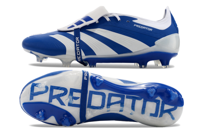 Adidas Predator Elite Foldover Tongue FG Football Boots - Blue/white/Beige