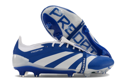 Adidas Predator Elite Foldover Tongue FG Football Boots - Blue/white/Beige