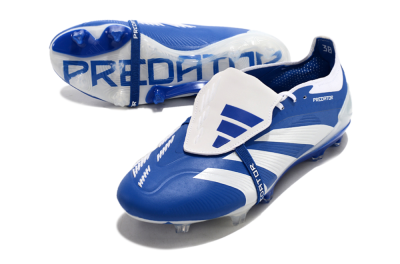 Adidas Predator Elite Foldover Tongue FG Football Boots - Blue/white/Beige