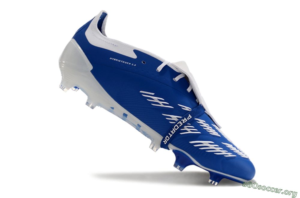 Adidas Predator Elite Foldover Tongue FG Football Boots - Blue/white/Beige 4