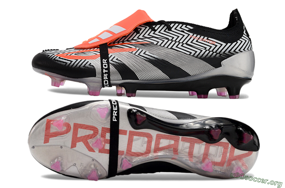 Adidas Predator Accuracy+ FG Football Boots - White/Red/Silver 1