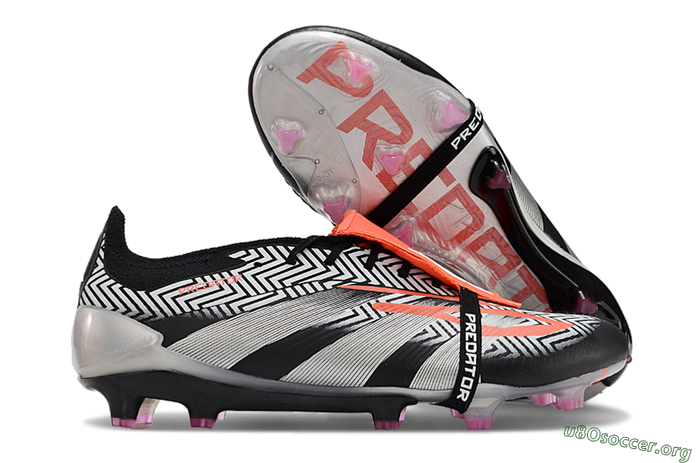 Adidas Predator Accuracy+ FG Football Boots - White/Red/Silver 2