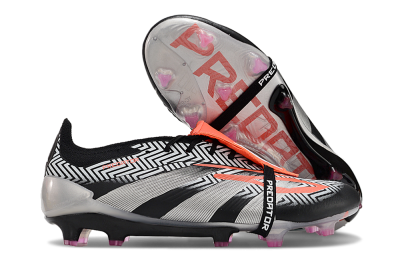 Adidas Predator Accuracy+ FG Football Boots - White/Red/Silver
