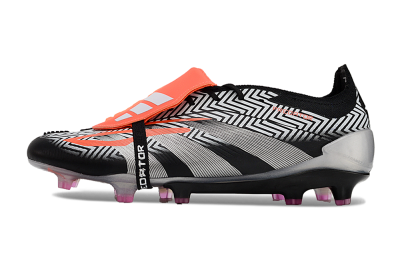 Adidas Predator Accuracy+ FG Football Boots - White/Red/Silver