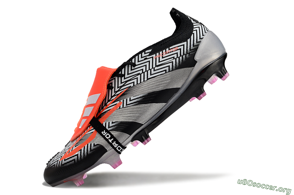 Adidas Predator Accuracy+ FG Football Boots - White/Red/Silver 5