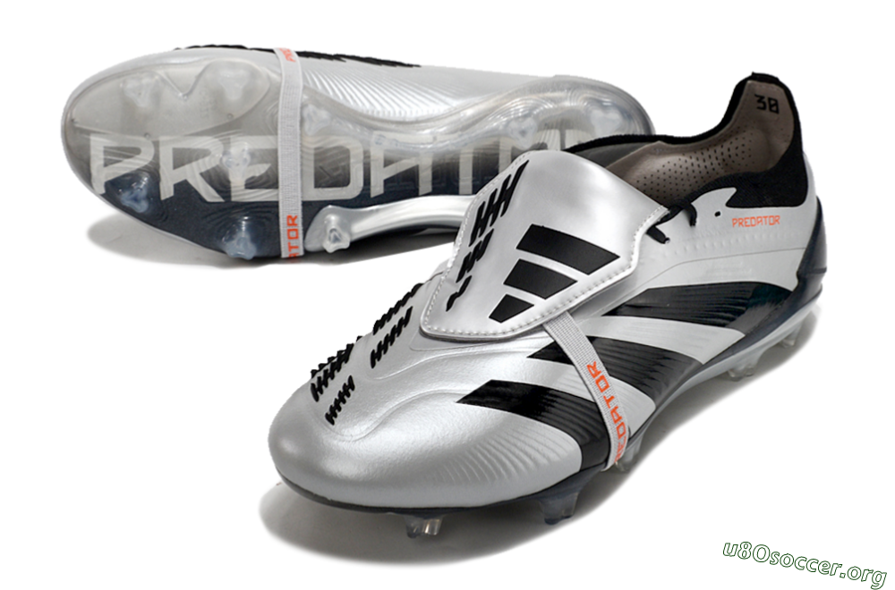 Adidas Predator Elite Foldover Tongue FG Football Boots - Silver/Black/Red 0