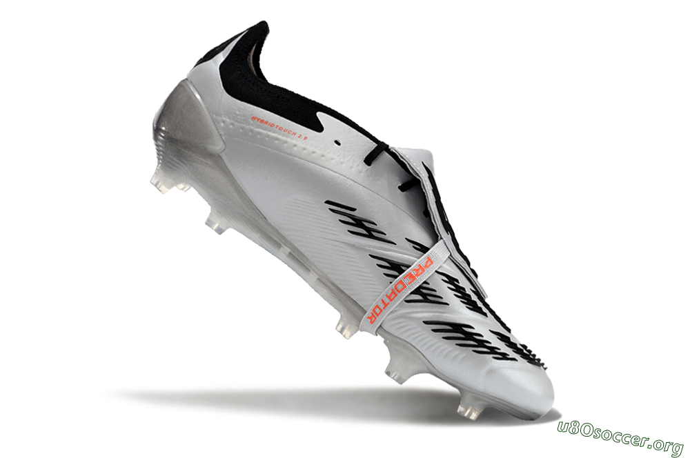 Adidas Predator Elite Foldover Tongue FG Football Boots - Silver/Black/Red 4