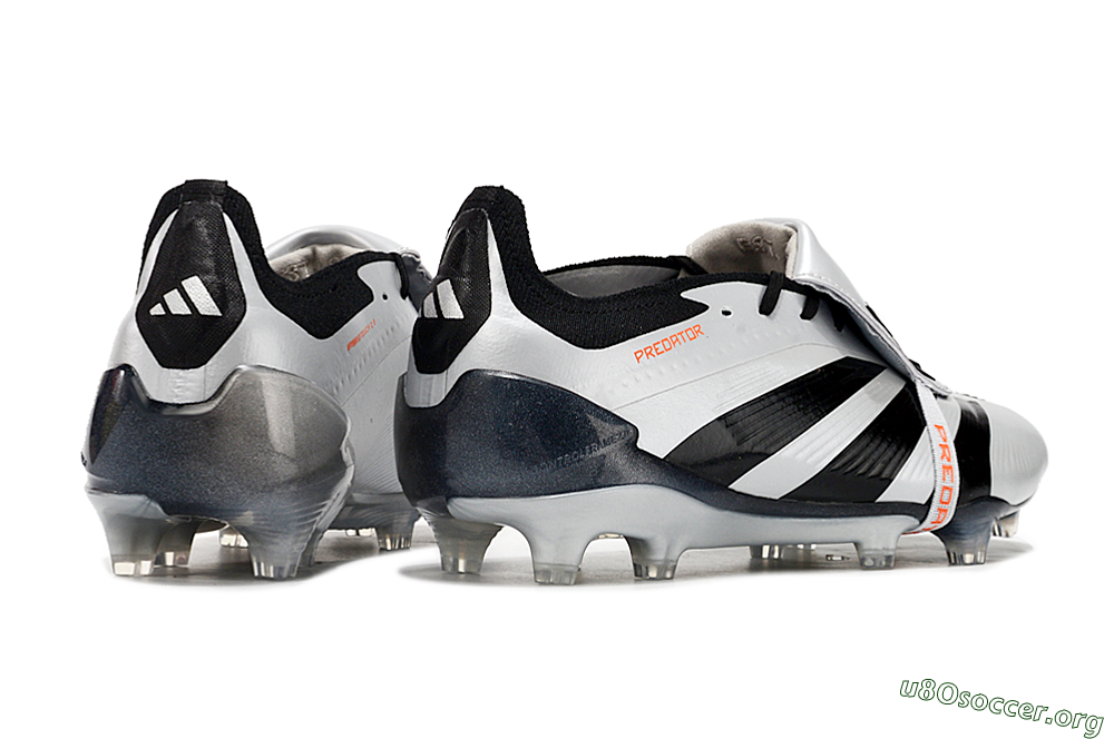 Adidas Predator Elite Foldover Tongue FG Football Boots - Silver/Black/Red 6