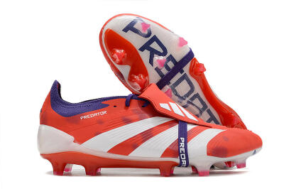 Adidas Predator Elite Foldover Tongue FG Football Boots - Red/White/Black