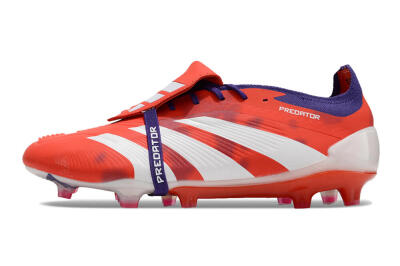 Adidas Predator Elite Foldover Tongue FG Football Boots - Red/White/Black