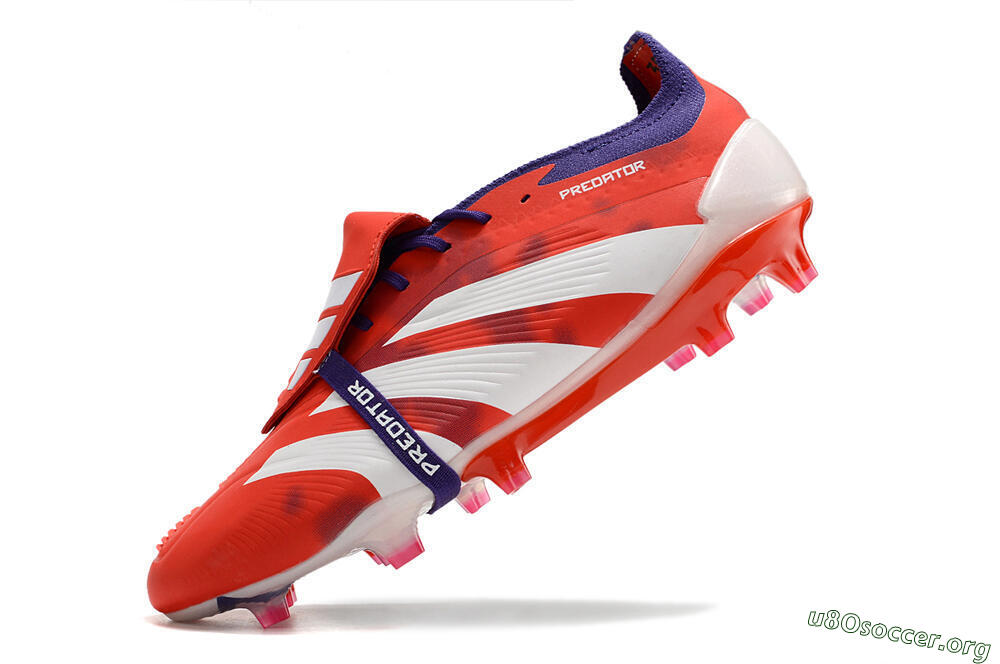 Adidas Predator Elite Foldover Tongue FG Football Boots - Red/White/Black 5