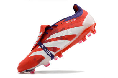 Adidas Predator Elite Foldover Tongue FG Football Boots - Red/White/Black