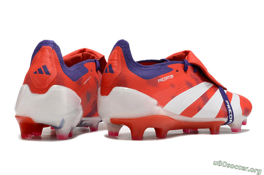 Adidas Predator Elite Foldover Tongue FG Football Boots - Red/White/Black 6