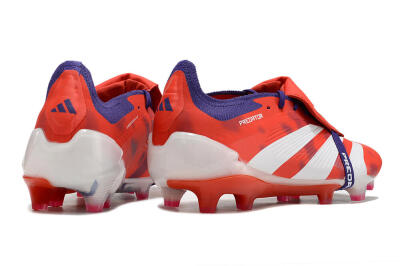 Adidas Predator Elite Foldover Tongue FG Football Boots - Red/White/Black
