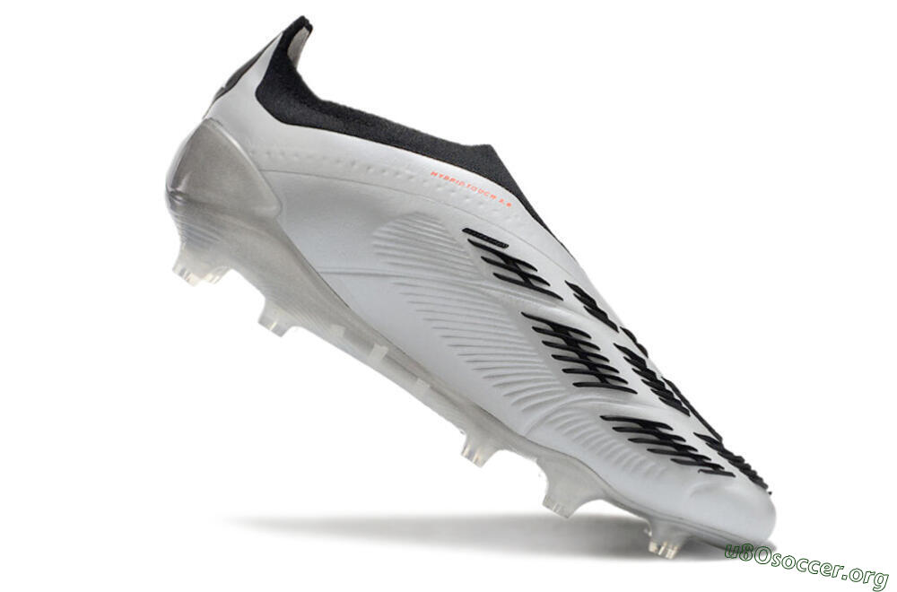 Adidas Predator Accuracy+ Laceless FG Football Boots - Silver/Black 4