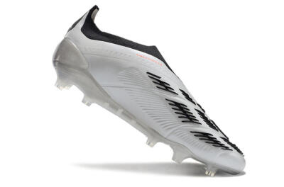 Adidas Predator Accuracy+ Laceless FG Football Boots - Silver/Black