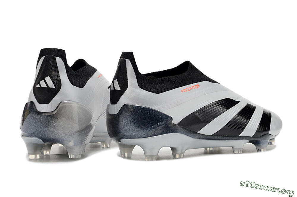 Adidas Predator Accuracy+ Laceless FG Football Boots - Silver/Black 6