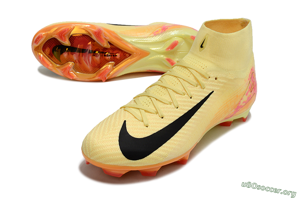 Nike Air Zoom Mercurial Superfly 10 Elite FG Football Boots - Yellow/Black/Pink/Gold 0