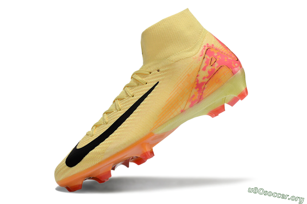 Nike Air Zoom Mercurial Superfly 10 Elite FG Football Boots - Yellow/Black/Pink/Gold 5