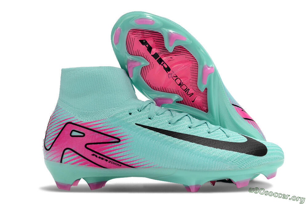 Nike Air Zoom Mercurial Superfly 10 Elite FG Football Boots - Jade/Black/Pink 2