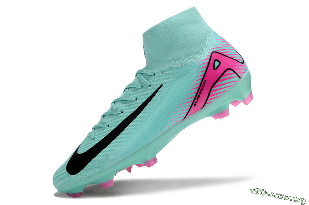 Nike Air Zoom Mercurial Superfly 10 Elite FG Football Boots - Jade/Black/Pink 5