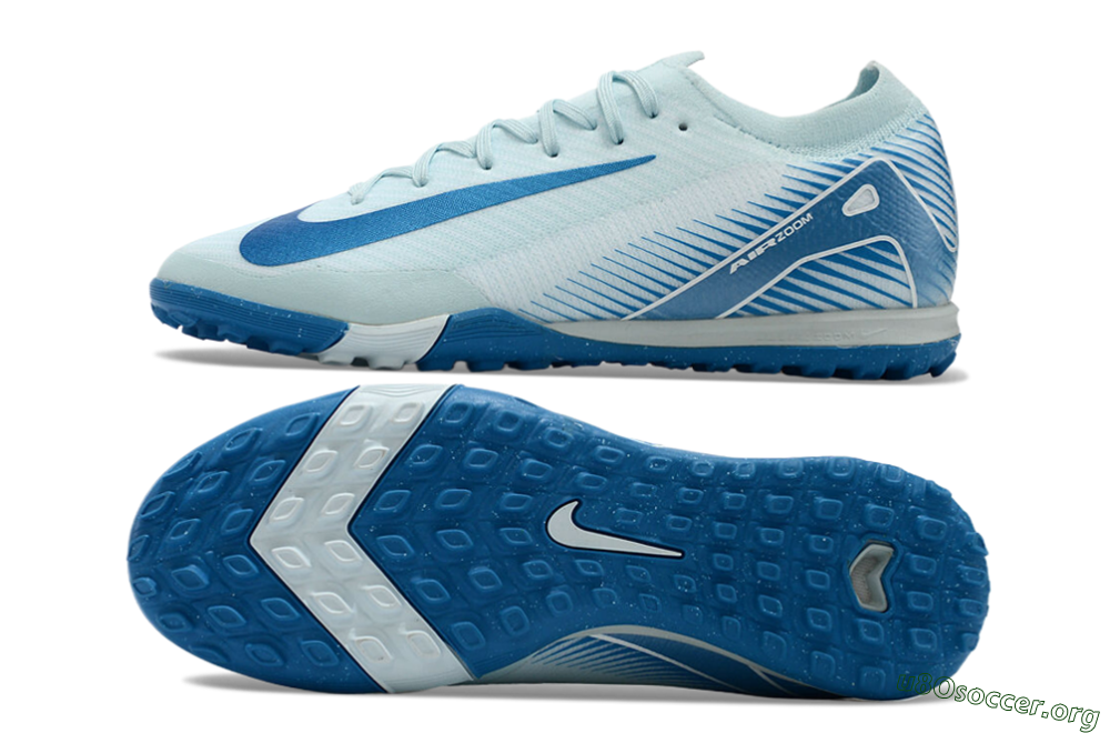 Nike Air Zoom Mercurial Vapor 16 Elite TF Football Shoes - Jade/Beige/Blue 1